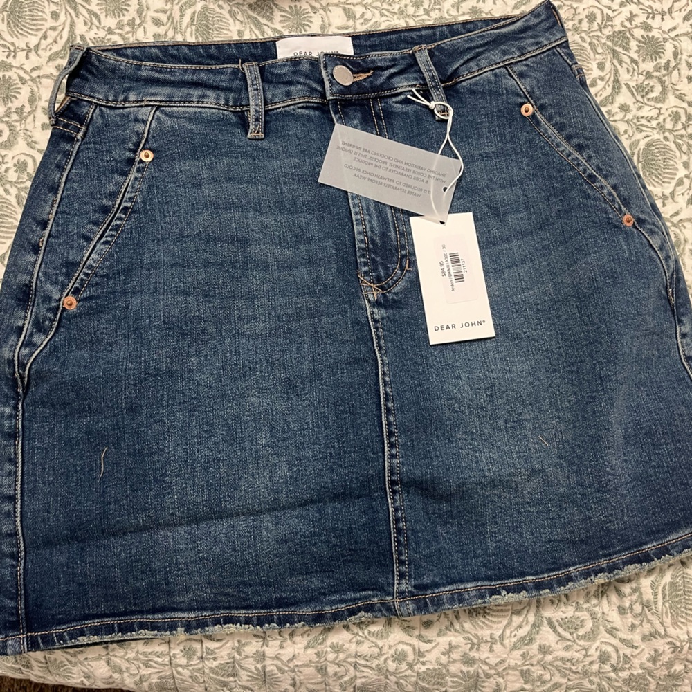Dear John Blue Denim Skirt
